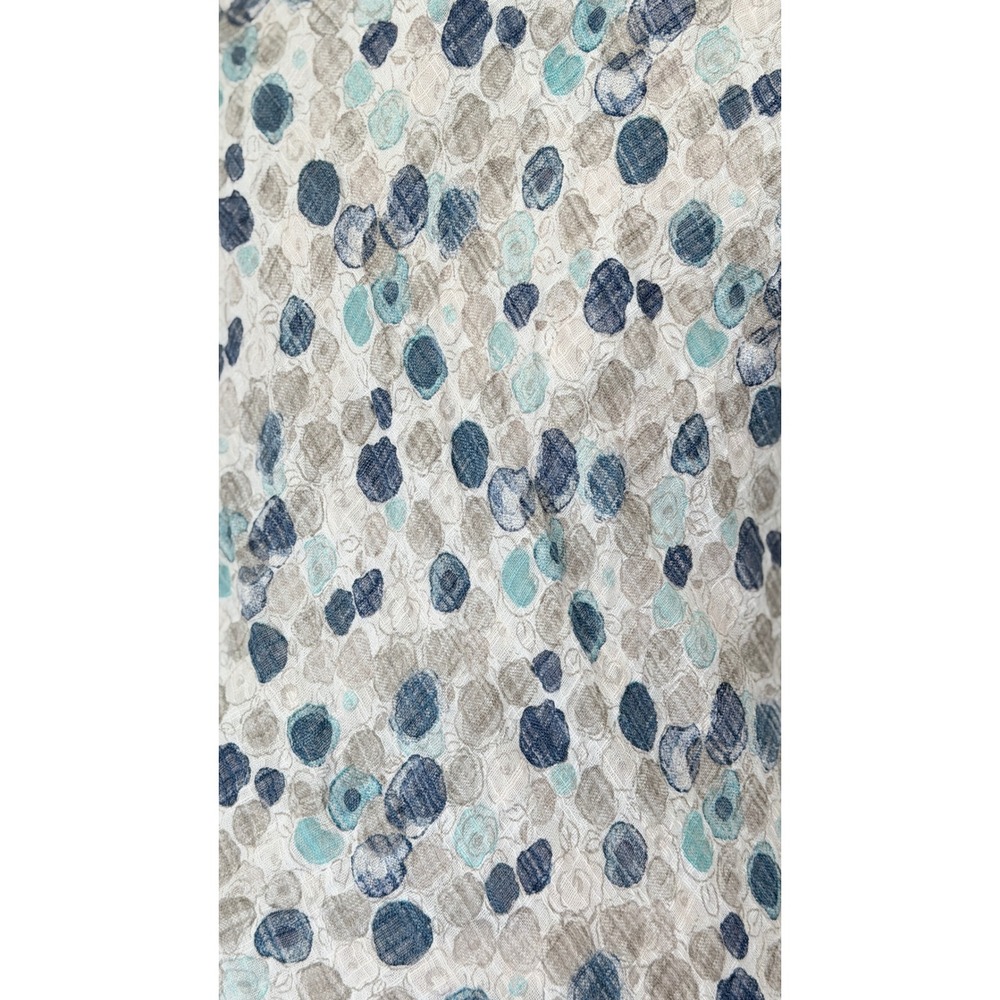 Nina Murati Blue Grey Polka Dot Cotton Gauze Tiered Dress Made in Italy Size M - Picture 7 of 15